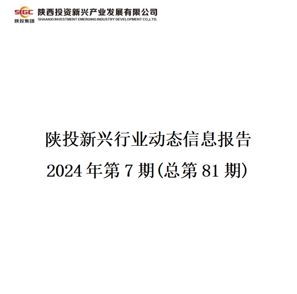 陕投新兴行业动态信息报告  2024年第7期(总第81期)